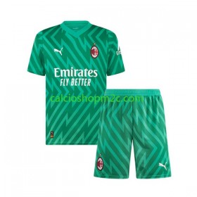 AC Milan Portiere Bambino Maglia Prima 2023/2024 Manica Corta